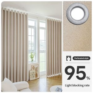 TURTLE Blackout Curtain for Bedroom living room/95% blackout curtains/0 formaldehyde Ring-lock
