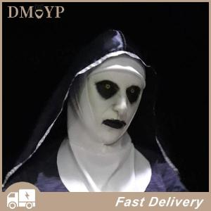 [DMYP] Mặt nạ cao su nữ tu kinh dị đáng sợ với khăn trùm đầu valak hóa trang cho trang phục halloween