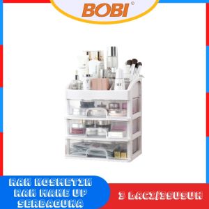 BOBI Shop Rak Kosmetik Laci Susun Aesthetic Rak Make Up Serbaguna