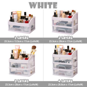 Large Capacity Translucent Drawer Storage Box Multilayer Organizer Beauty Makeup Bekas Mekap