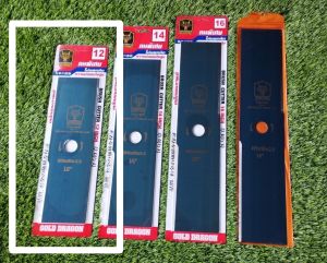 ใบมีดตัดหญ้า หนา 2.0มิล รุ่นคมพิเศษ เคลือบน้ำมันกันสนิม ขนาด 12"14"16"18 นิ้ว