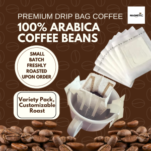 100% Arabica Drip Bag Coffee | Fresh Roast | Portable Coffee Sachets | Easy Travel Quick Brew Instant Coffee | 5pc 10pc