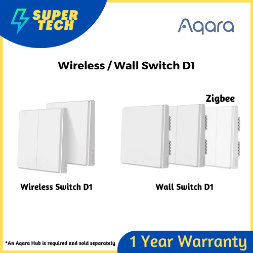 Aqara Wireless Remote Switch D1 (No Wiring Required | Customizable ...