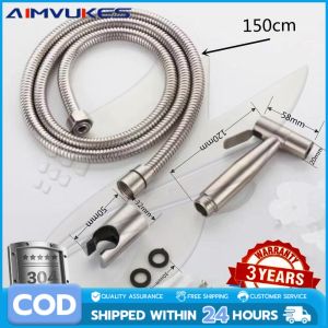 COD Stainless Steel Bidet Spray Set For Bathroom（Hose:1.5m） 3 Years Warrenty German Techology【24 hours Delivery】