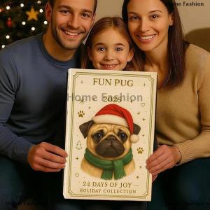 [COD] Home Fashion Pug Advent Calendar 2025 24 Days Christmas Advent Calendar With Cute Pug Dog Hanging Ornaments Holiday Gift For Dog Lovers