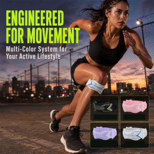 LIEYH Adjustable Sports Patella Strap Breathable Shock Absorbing Knee Brace Support Brace Patellar Stabilization Patellar Tendon Support Running