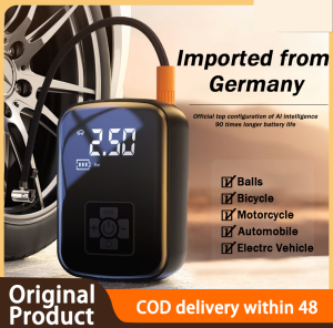 Car tire pump with gauge portable quick inflation motorcycle car tire inflatable air pump for car inflator digital portable air compressor 12V cars bike tyre inflator