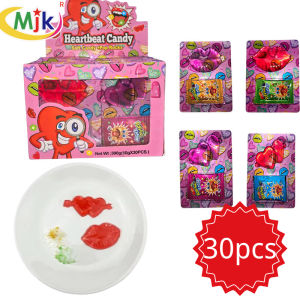 Heart-Shaped Lip-Shaped Jelly Candy Soft Candy With Jump Candy Two-in-one Candy Explosive Sugar
