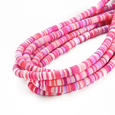 350pcs Multi colors 4mm Polymer Clay Chip Disk Loose Spacer Slices Beads for DIY Necklace Bracelet Jewelry Findings Making