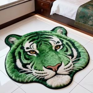CHLOCH Không đều Thảm hình đầu hổ Khả năng thấm hút Chống trượt Thảm hình động vật Sáng tạo Nhiều kích cỡ Thảm chùi chân độc đáo Phòng khách