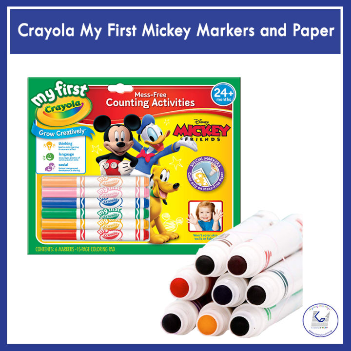 Crayola My First Mickey Markers and Paper Lazada Singapore