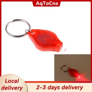 [COD] AqToCna Ship within 24 hours Mini super micro bright light LED camping flashlight keyring keychain torch lamp