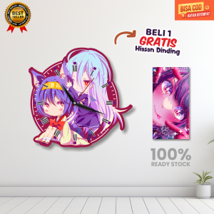 Grosir jam dinding Beli 1 GRATIS 1 hiasan dinding/jam dinding anak Tema Anime/jam dinding anak karakter/jam dinding anak aesthetic