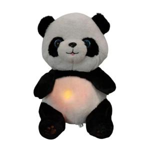 Nhịp tim thở mạnh mẽ Gấu trúc nhồi bông đèn dỗ ngủ với ánh sáng nhẹ nhàng và âm nhạc cho giảm lo lắng sử dụng thường nhật