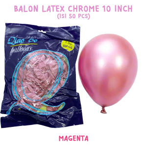 TAIYO Balon Latex Chrome Metalik PACK Isi 50 dan 100 Pcs 5 10 dan 12 Inch Warna Pesta Party Ballon