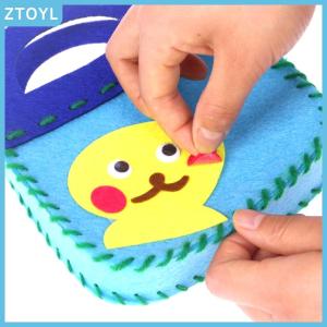 ZTOYL 8Pcs Kids Sewing Kit DIY Felt Sewing Kits Preschool Educational Toys Craft Felt With Safety Needle For Boys Girls Beginners