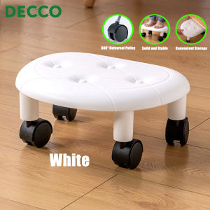 Decco Universal Wheel 360degree Rotatable Small Chair Foot Pulley Moving Stool Children Chair With Wheels Small Stool Rolling Chair-Fulfilled by DECCO SHOP
