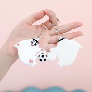YF FIFA World Cup Qatar 2022 Fan Supplies Soccer Doll Pose Mascot Keychain table ornaments Collection souvenir FY