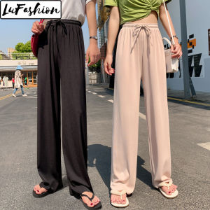Women Summer Loose Wide Leg Pants High Waist Casual Long Pants