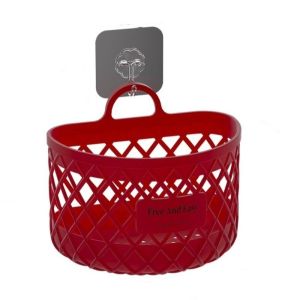 PWD0442 Multifunctional Hanging Storage Basket Drainage Shelf No Drill Bathroom Organizer Practical Plastic Kitchen Storage Basket Kitchen Use