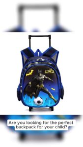 Fashion 12 INCHES KIDS SCHOOL TROLLEY BACKPACK SCHOOL BAG WATERPROOF ELEMENTARY SCHOOL CHARACTER DESIGN