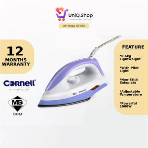 Cornell Non Stick Dry Iron 1000W | CI-SP2H (Seterika Baju Ringan Pakaian 烫斗)