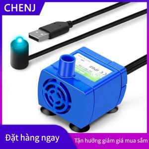 CHENJ Mini DIY tiếng ồn thấp động cơ bơm 5V DC USB Máy bơm nước Phụ kiện DR-DC160 cho vật nuôi mèo uống bát nước quả PET