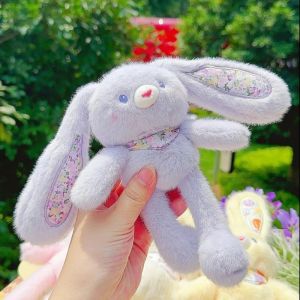 Cute Long Ear Bunny Keychain Rabbit Doll Charm Toys Ornament Keyring Jewelry Pompom Pendant Gifts