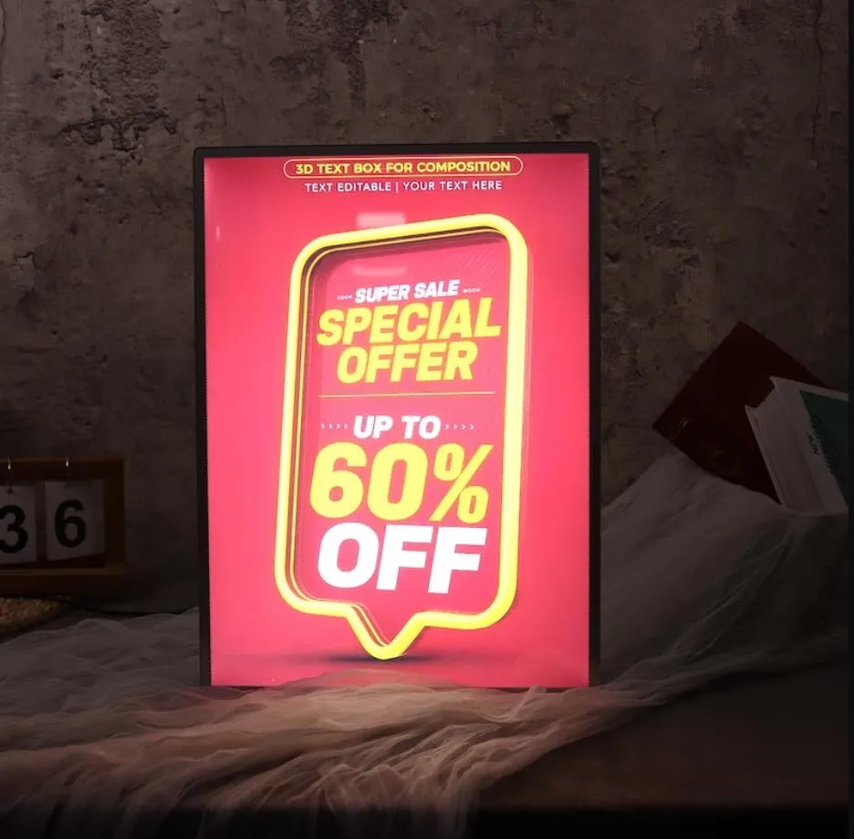 LUMIA2 UltraThin LED Light Box Sign- A2 Size 42x59.4cm
