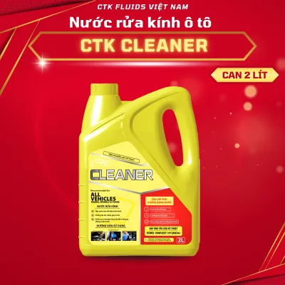 Nước Rửa Kính Ô Tô CTK Cleaner 2L Làm Sạch Kính Lớp Nano Chống Bám Nước Dưỡng Gạt Mưa OTo