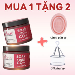 Sáp Rửa Cọ Trang Điểm Glorie 130g Làm Sạch Sâu Không Chứa Paraben An Toàn Cho Da BXK Cosmetic
