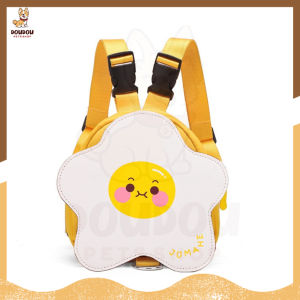 Pet Cute Walking Snack Storage Backpack With Ring Leash Travel Camping Hiking for Dog Cat Kitten Pet Bag Self Carrier Backpack