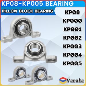 Vacaka KP08-KP005 Pillow Block Bearing Zinc Alloy Insert Linear Bearing Shaft KP000 KP001 KP002 KP003