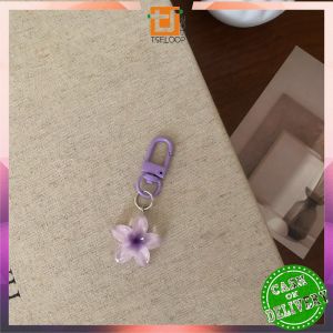 OFM-C1401 Gantungan Kunci Bunga Kamboja Bali / Keychain Mini Bagcharm Hiasan Tas HP Flower Cute