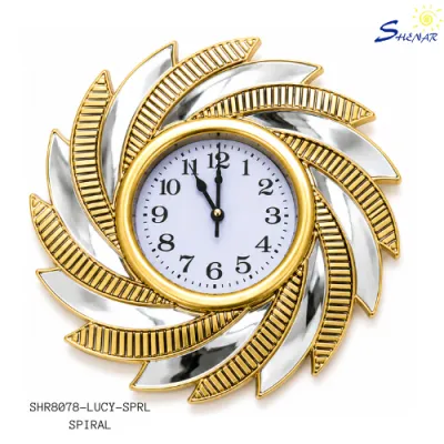 Jam Dinding Gold Dekorasi Dinding Ruang Tamu Klasik Modern Elegan