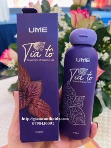 Dung dịch vệ sinh phụ nữ Tía Tô UME - Chính hãng 2 tem - Chai 150ml