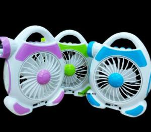 Kipas Angin Diri-Me-recharging With LED Light - Stand Fan dengan Pengaturan Pengaturan Tekanan dan Daya
