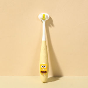 AODUOYAYA Baby Toothbrush Three Sided Soft Bristles Non-slip Handle Teeth Health Care for Kids 3-12 Years Old