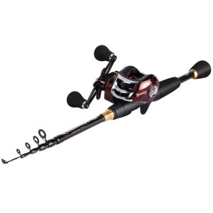 Sougayilang Joran Pancing Kombo 1.8-2.4M AR Baitcasting 18+1BB 2mm Air Tawar Dan Laut 1000 Series Fishing Rod & Reel Set