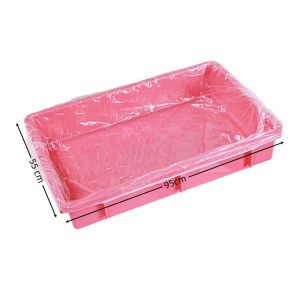 GOUPDO 10pcs Disposable Rabbit Cage Tray Mat Transparent Thick Pet Tray Cover Durable Elastic Film Cover for Dog Cat