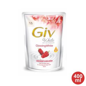 Giv White Sabun Mandi Cair Mulberry & Collagen Pouch 400ml