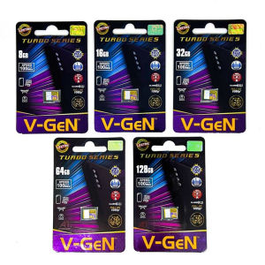 Memory Card V-GEN 8GB 16GB 32GB Class 10 Turbo Series Kartu Memori Micro SD MMC Original Untuk Handphone Kamera