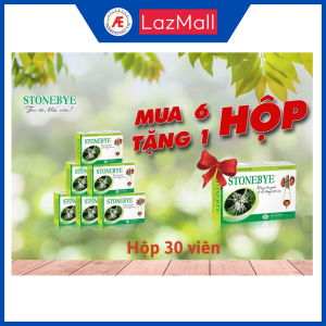 COMBO 6h Stonebye 30v tặng 1 hộp 30v - Hỗ trợ lợi tiểu hỗ trợ tăng đào thải cặn lắng trên đường tiết niệu hỗ trợ giảm nguy cơ sỏi tiết niệu