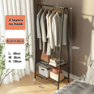 Floor-standing Clothes Rack Bedroom Coat Rack  Dormitory Clothes Hanger Multi-functional Cothes Drying Rack  Small Storage And Organization Clothes Rack