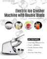Heavy Duty and High Quality ELECTRIC ICE CRUSHER | Ice Shaving Machine | Automatic Ice Shaving Machine | Heavy-Duty Stainless Steel Body, Durable & Quiet | Heavy-Blade Ice Gola Maker & Shaver | Very Safe to Use Water | Great Helper for Shaving Ice. 