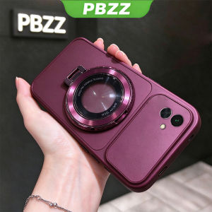 PBZZ Case for samsung a06 a04s a04e a05s a07 A17 a16 5g phone casing Softcase shockproof Cover new design aesthetic cute Burgundy with holder for women DSCDZJ2