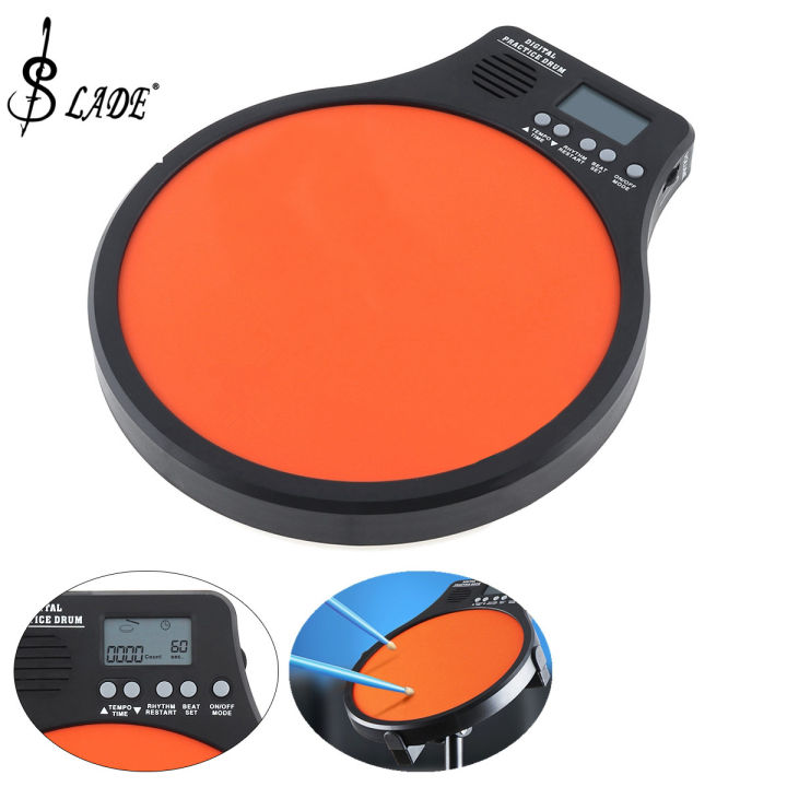 SLADE 8Inch Digital Electronic Dumb Drum Pad Speed Detection Digital