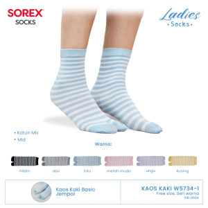 SOREX W5734 LADIES BASIC SOCKS - KAOS KAKI WANITA JEMPOL DIBAWAH BETIS
