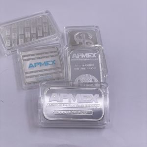 【discount store】1oz Silver Plated Bar Copper Bar APMEX NWT Mint Bullion Metal Ingot Collectible Souvenir Home Decor Festival Gifts