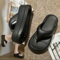 Anti Slip Flat Sandals Thickened Soft Sole Slippers For Women. 